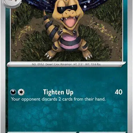 Krokorok Common • 058/086 Black Bolt Reverse Holofoil