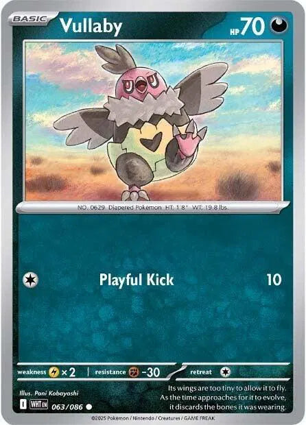 Vullaby White Flare Common 063/086 Reverse Holofoil