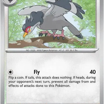 Tranquill Pokemon • Common • 072/086 Black Bolt