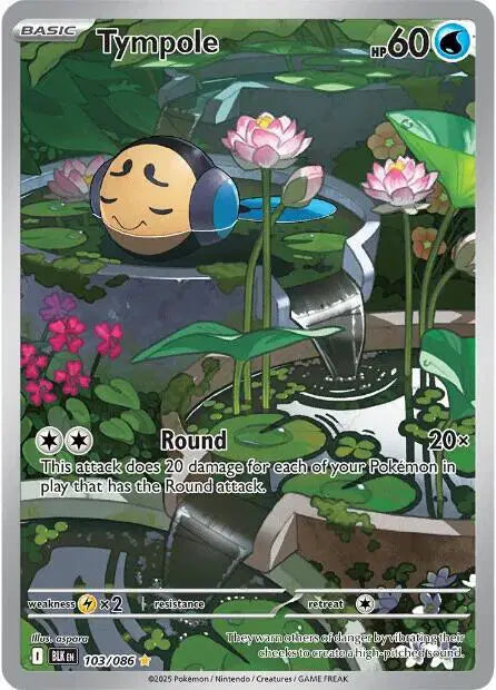 Tympole Pokemon Illustration Rare • 103/086 Black Bolt