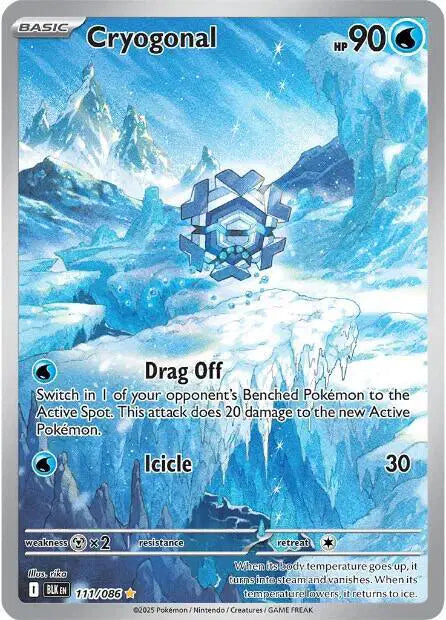 Cryogonal Illustration Rare • 111/086 Black Bolt