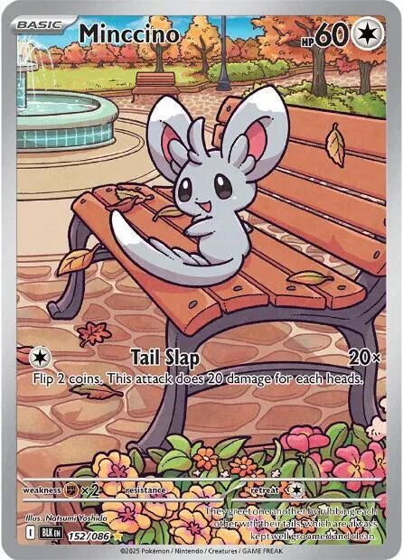 Minccino Black Bolt Illustration Rare 152/086
