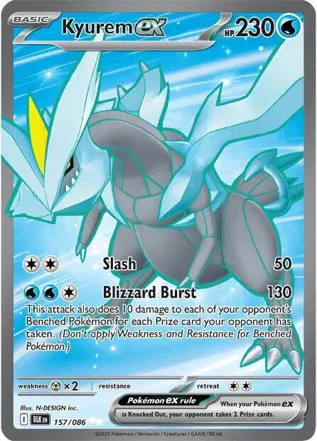 Kyurem ex Secret Rare • 157/086 Black Bolt