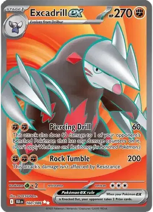 Excadrill ex Secret Rare • 160/086 Black Bolt