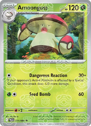Amoonguss (Master Ball Pattern) Black Bolt Uncommon 011/086