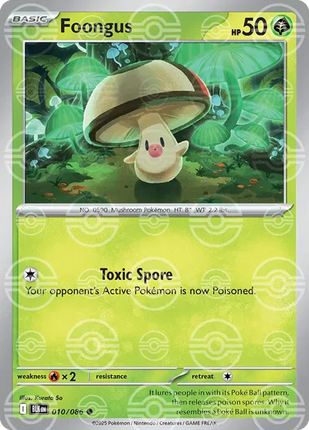 Foongus (Poke Ball Pattern) Black Bolt Common 010/086