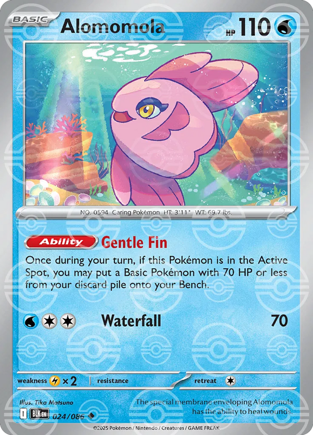 Alomomola (Poke Ball Pattern) Black Bolt Uncommon 024/086