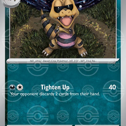 Krokorok (Poke Ball Pattern) Common • 058/086 Black Bolt