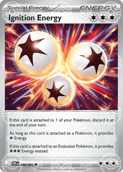 Ignition Energy (Poke Ball Pattern) White Flare Uncommon 086/086