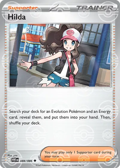 Hilda (Poke Ball Pattern) White Flare Uncommon 084/086
