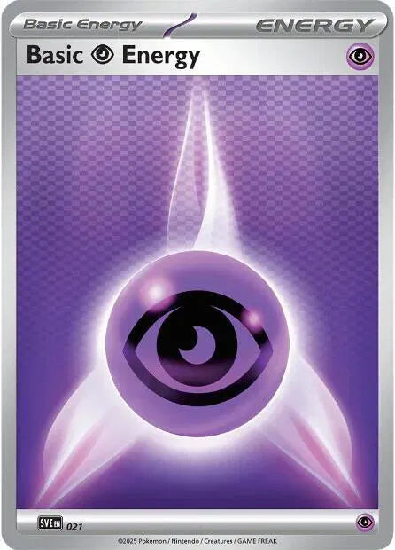 Basic Psychic Energy - 021 SVE: Scarlet & Violet Energies Common 021 Holofoil