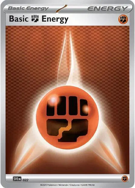 Basic Fighting Energy - 022 SVE: Scarlet & Violet Energies Common 022 Holofoil
