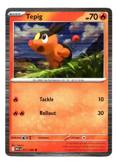 Tepig - 011/086 Miscellaneous Cards & Products Common 011/086 Holofoil