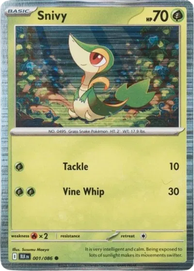 Snivy - 001/086 Miscellaneous Cards & Products Common 001/086 Holofoil