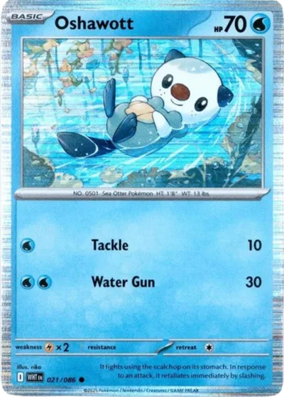 Oshawott - 021/086 Miscellaneous Cards & Products Common 021/086 Holofoil