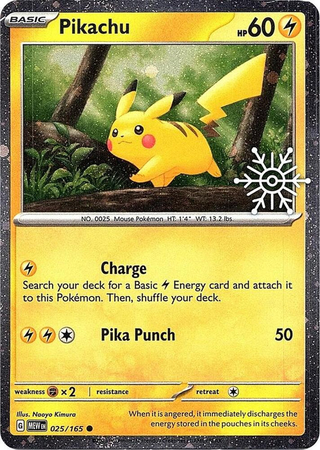 Pikachu - 025/165 (Holiday Calendar) Miscellaneous Cards & Products Common 025/165 SEALED