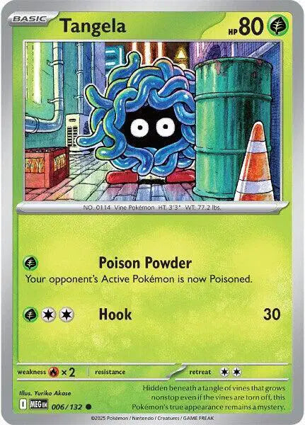Tangela Common • 006/132 Mega Evolution Reverse Holofoil