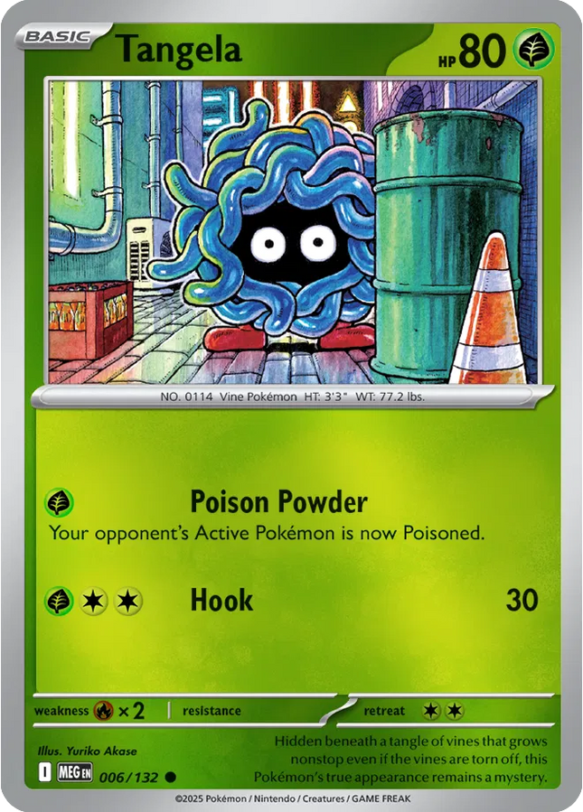 Tangela Common • 006/132 Mega Evolution Reverse Holofoil