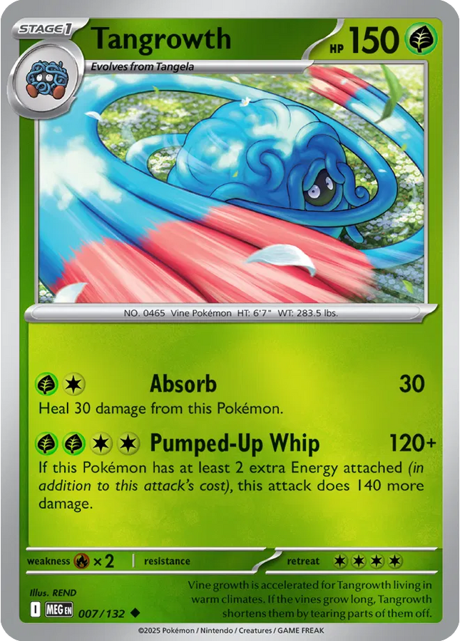 Tangrowth Uncommon • 007/132 Mega Evolution Reverse Holofoil