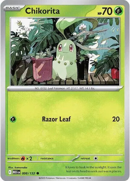 Chikorita 008/132 Mega Evolution