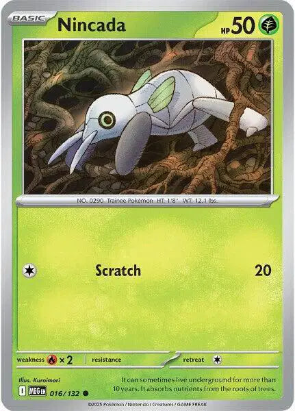Nincada Common • 016/132 Mega Evolution