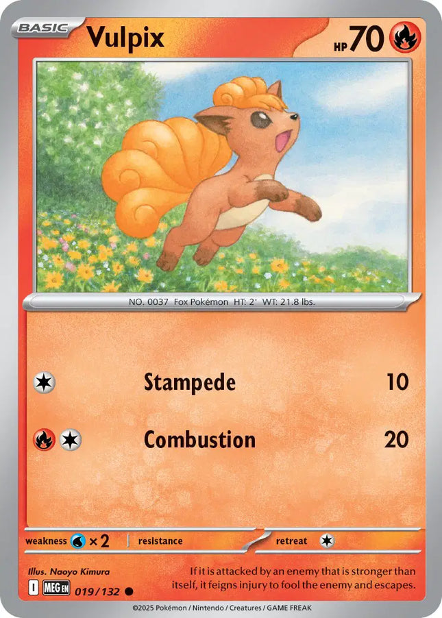 Vulpix Common • 019/132 Mega Evolution