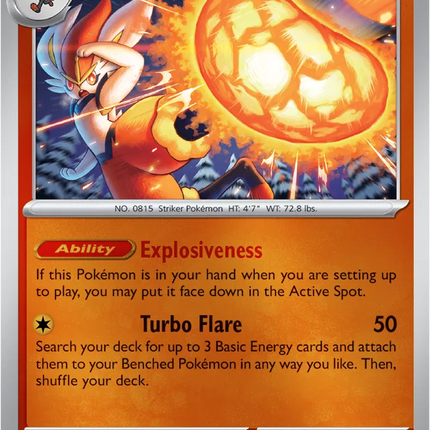 Cinderace Rare • 028/132 Mega Evolution Reverse Holofoil