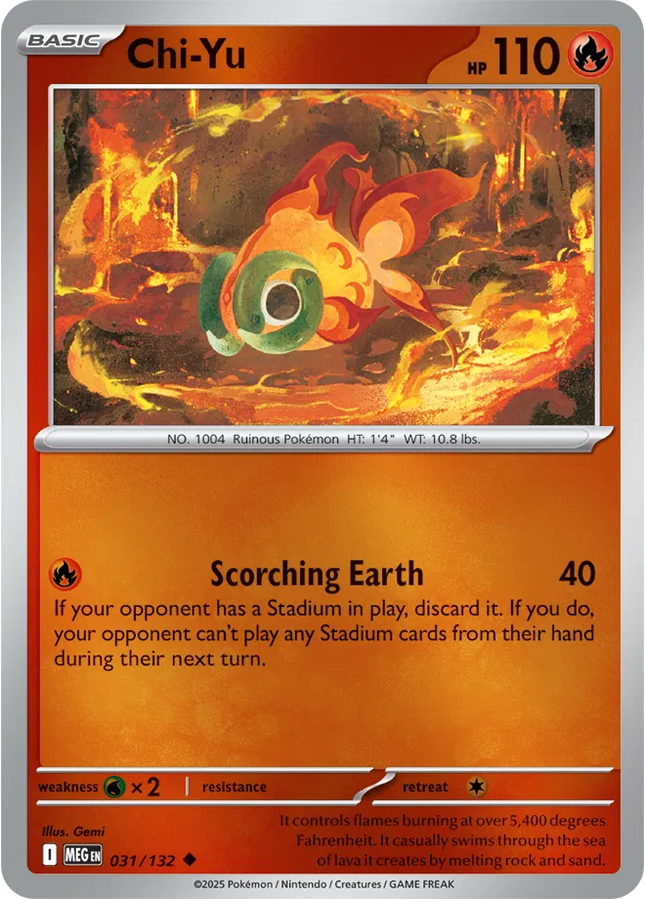 Chi-Yu Uncommon • 031/132 Mega Evolution Reverse Holofoil