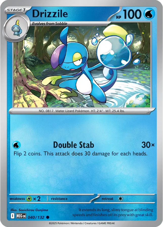 Drizzile Common • 040/132 Mega Evolution Reverse Holofoil