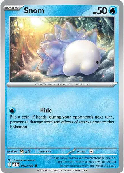 Snom Common • 042/132 Mega Evolution Reverse Holofoil