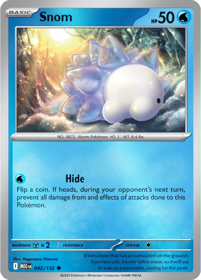 Snom Common • 042/132 Mega Evolution Reverse Holofoil