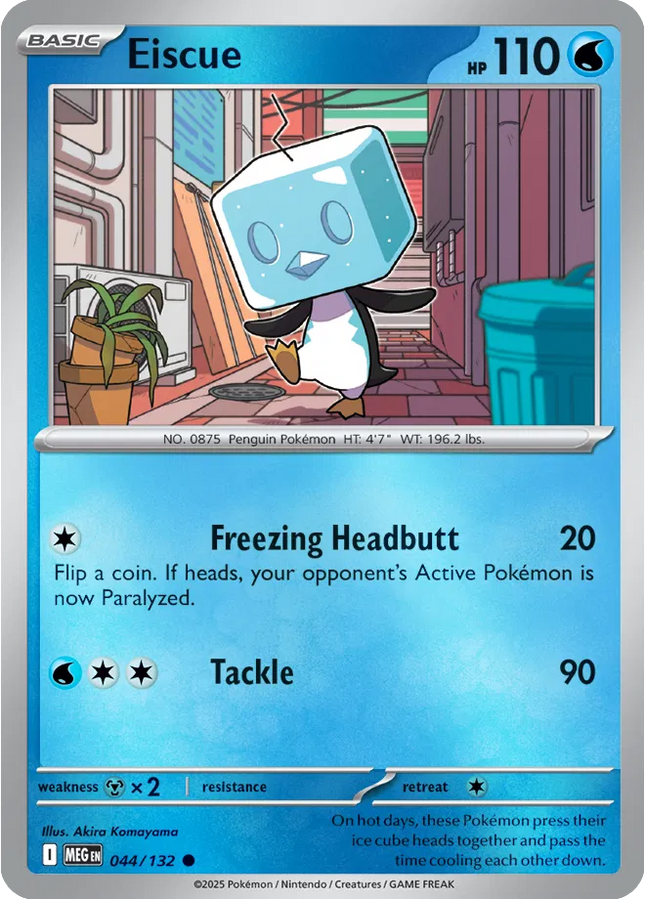 Eiscue Common • 044/132 Mega Evolution Reverse Holofoil