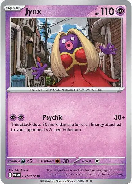 Jynx Common • 057/132 Mega Evolution Reverse Holofoil