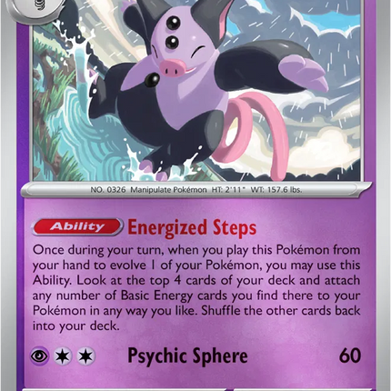 Grumpig Uncommon • 063/132 Mega Evolution Reverse Holofoil