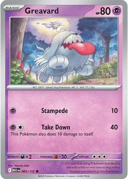 Greavard Common • 065/132 Mega Evolution Reverse Holofoil