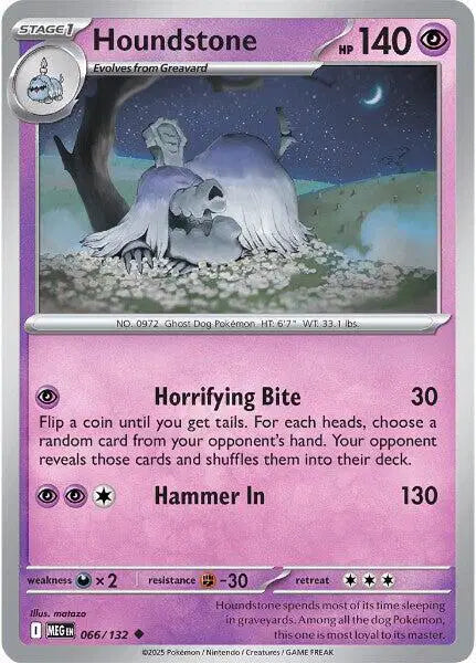 Houndstone Uncommon • 066/132 Mega Evolution