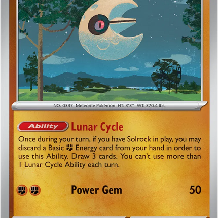 Lunatone Rare • 074/132 Mega Evolution Reverse Holofoil