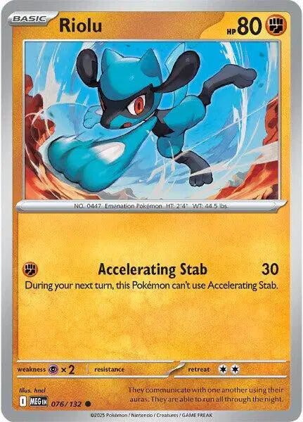 Riolu Common • 076/132 Mega Evolution