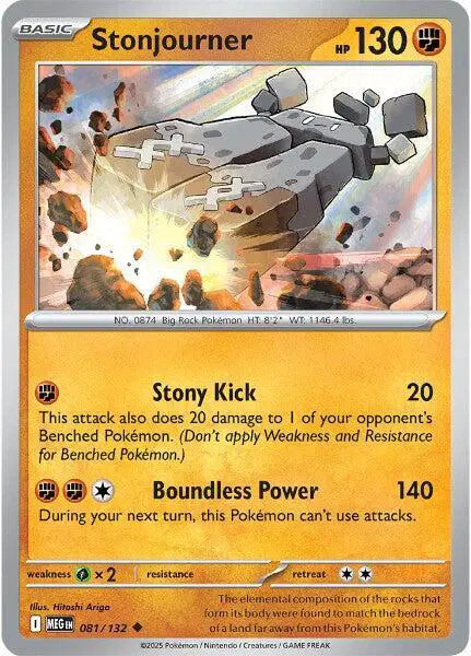 Stonjourner Uncommon • 081/132 Mega Evolution