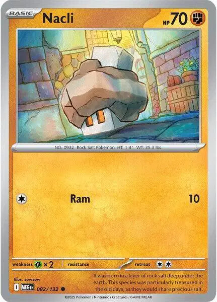 Nacli Common • 082/132 Mega Evolution Reverse Holofoil