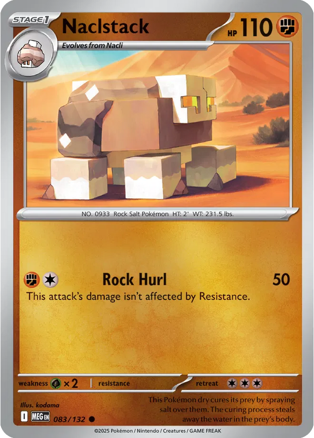 Naclstack Common • 083/132 Mega Evolution Reverse Holofoil