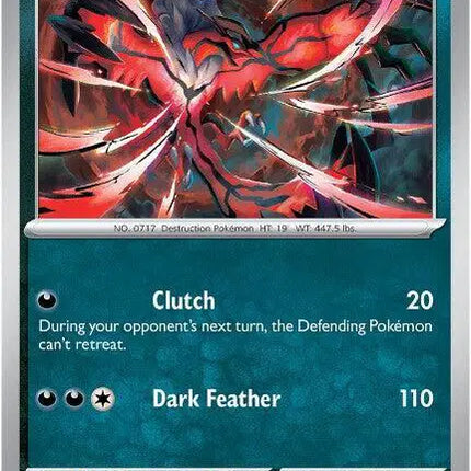 Yveltal Pokemon • Rare • 088/132 Mega Evolution Reverse Holofoil