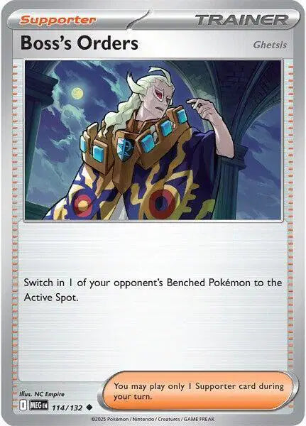 Boss's Orders [Ghetsis] Uncommon • 114/132 Mega Evolution Reverse Holofoil