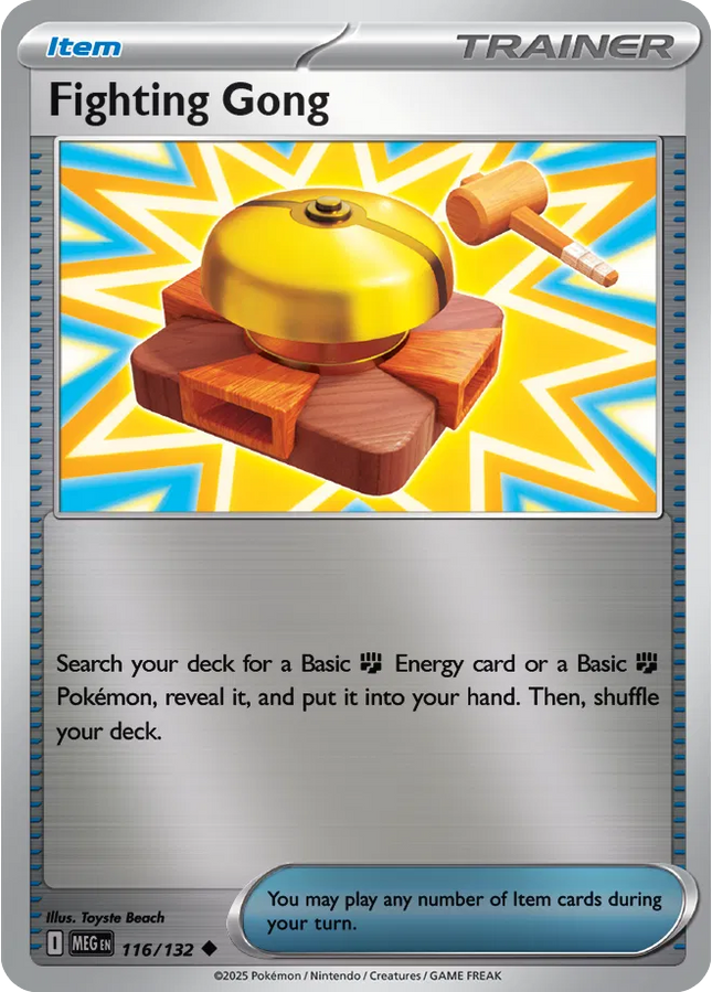 Fighting Gong Uncommon • 116/132 Mega Evolution Reverse Holofoil