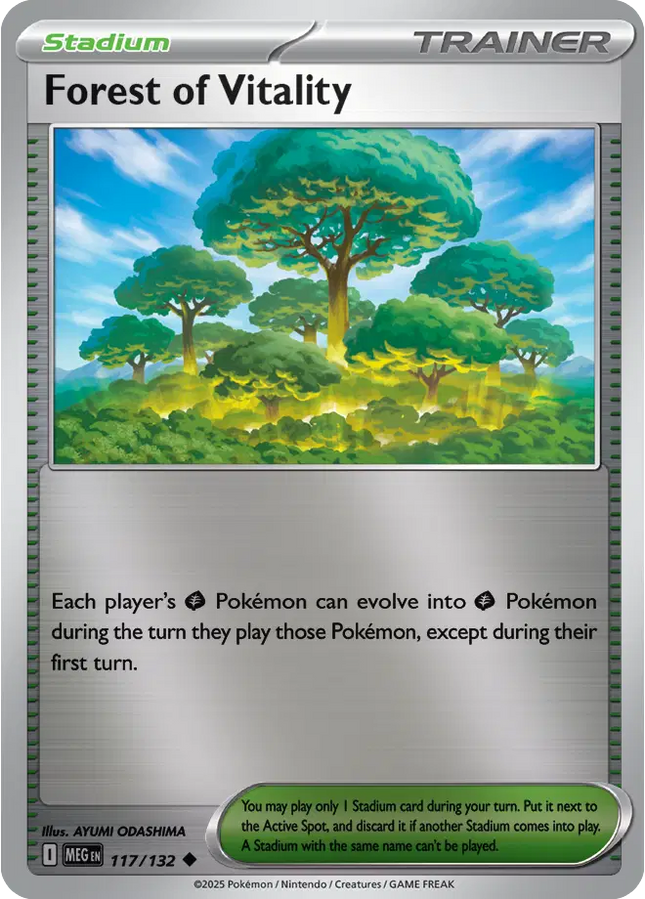 Forest of Vitality Uncommon • 117/132 Mega Evolution Reverse Holofoil