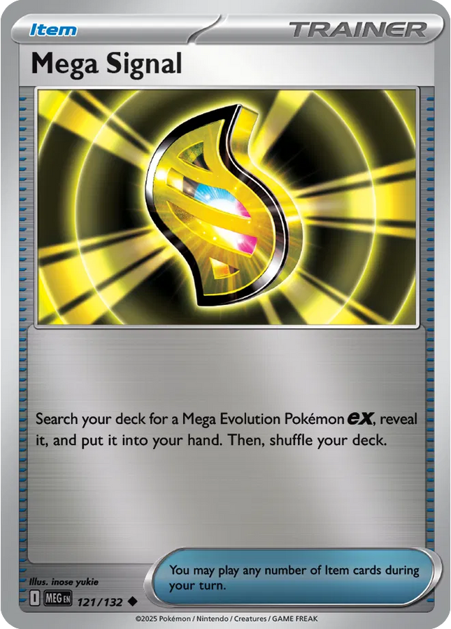 Mega Signal Uncommon • 121/132 Mega Evolution Reverse Holofoil