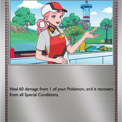 Pokemon Center Lady Common • 123/132 Mega Evolution Reverse Holofoil