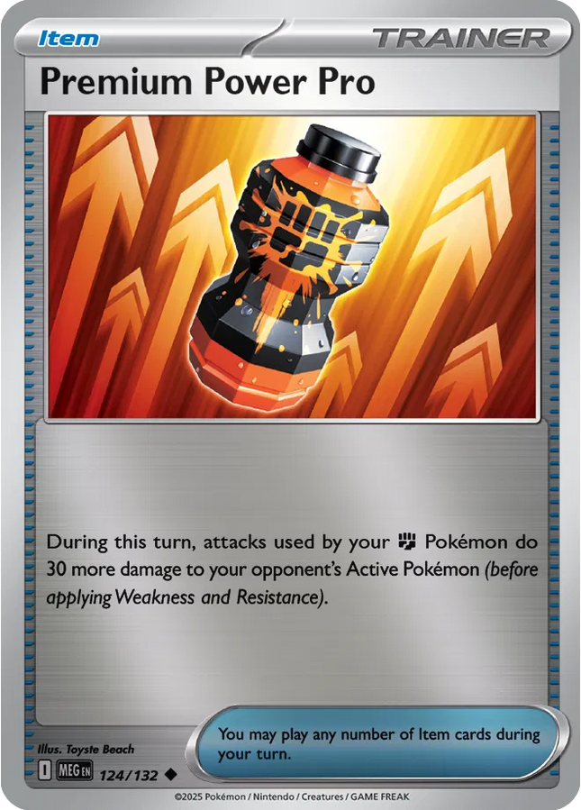 Premium Power Pro Uncommon • 124/132 Mega Evolution Reverse Holofoil