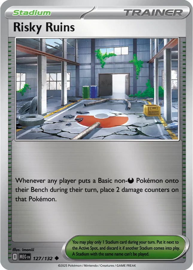 Risky Ruins Uncommon • 127/132 Mega Evolution Reverse Holofoil