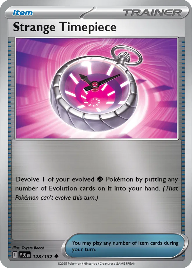 Strange Timepiece Uncommon • 128/132 Mega Evolution Reverse Holofoil